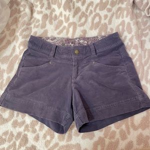 Athleta Purple Corduroy Short Size-6